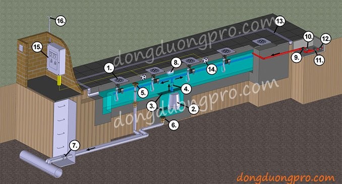 Nguyên lý hoạt động của sàn nhạc nước nghệ thuật