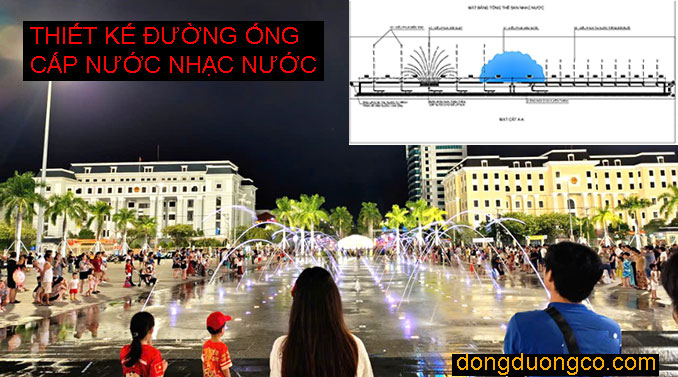 Thiết kế đường ống nước đài phun nước