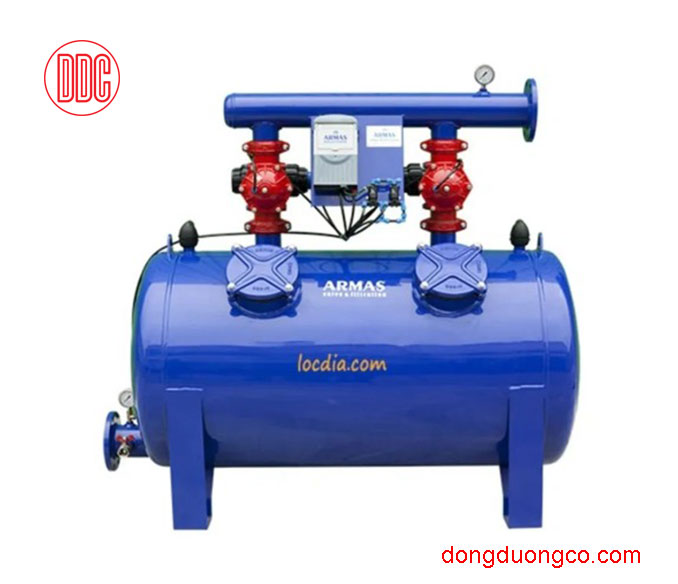 Thiết kế hệ thống tuần hoàn nước đài phun nước với hệ thống lọc cát tự động Armas Thiết kế hệ thống tuần hoàn nước đài phun nước