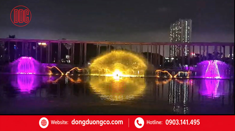 Nha thau thi cong nhac nuoc Cong vien 29/3 hoan thien kien truc Nhà thầu thi công nhạc nước Công viên 29/3 Đà Nẵng